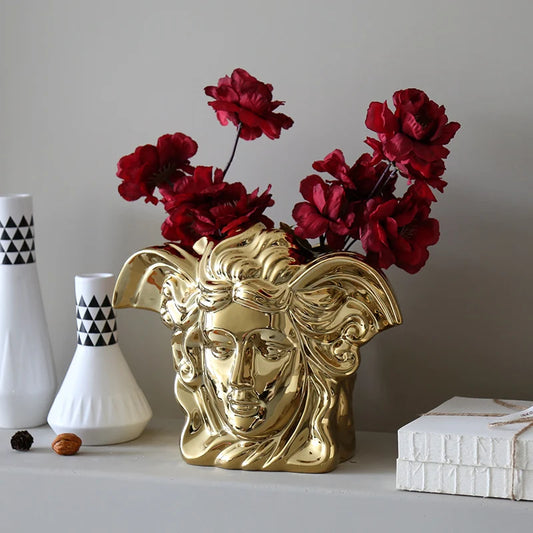 Vase Medusa Gold - Timeless Vases