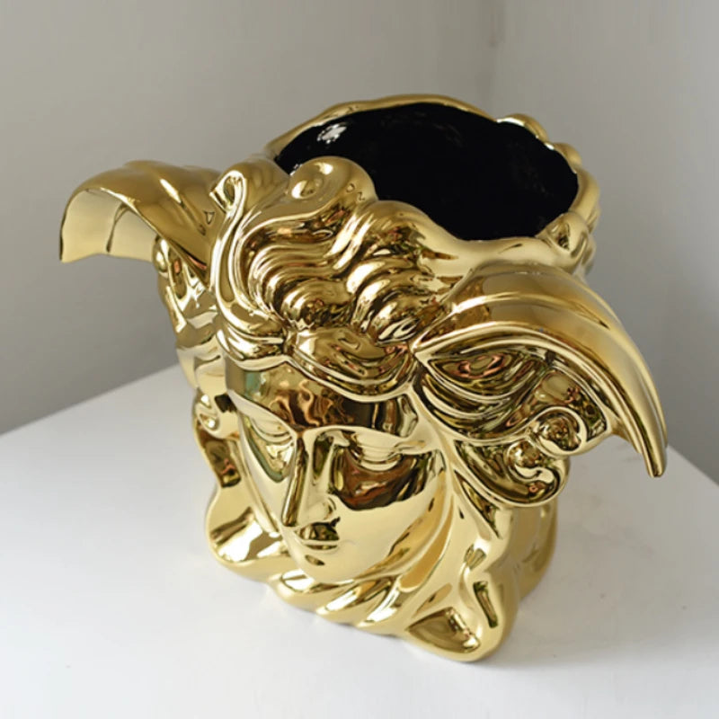 Vase Medusa Gold - Timeless Vases