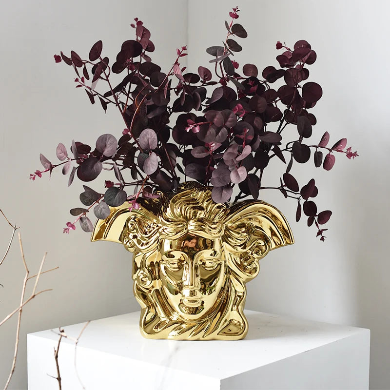 Vase Medusa Gold - Timeless Vases